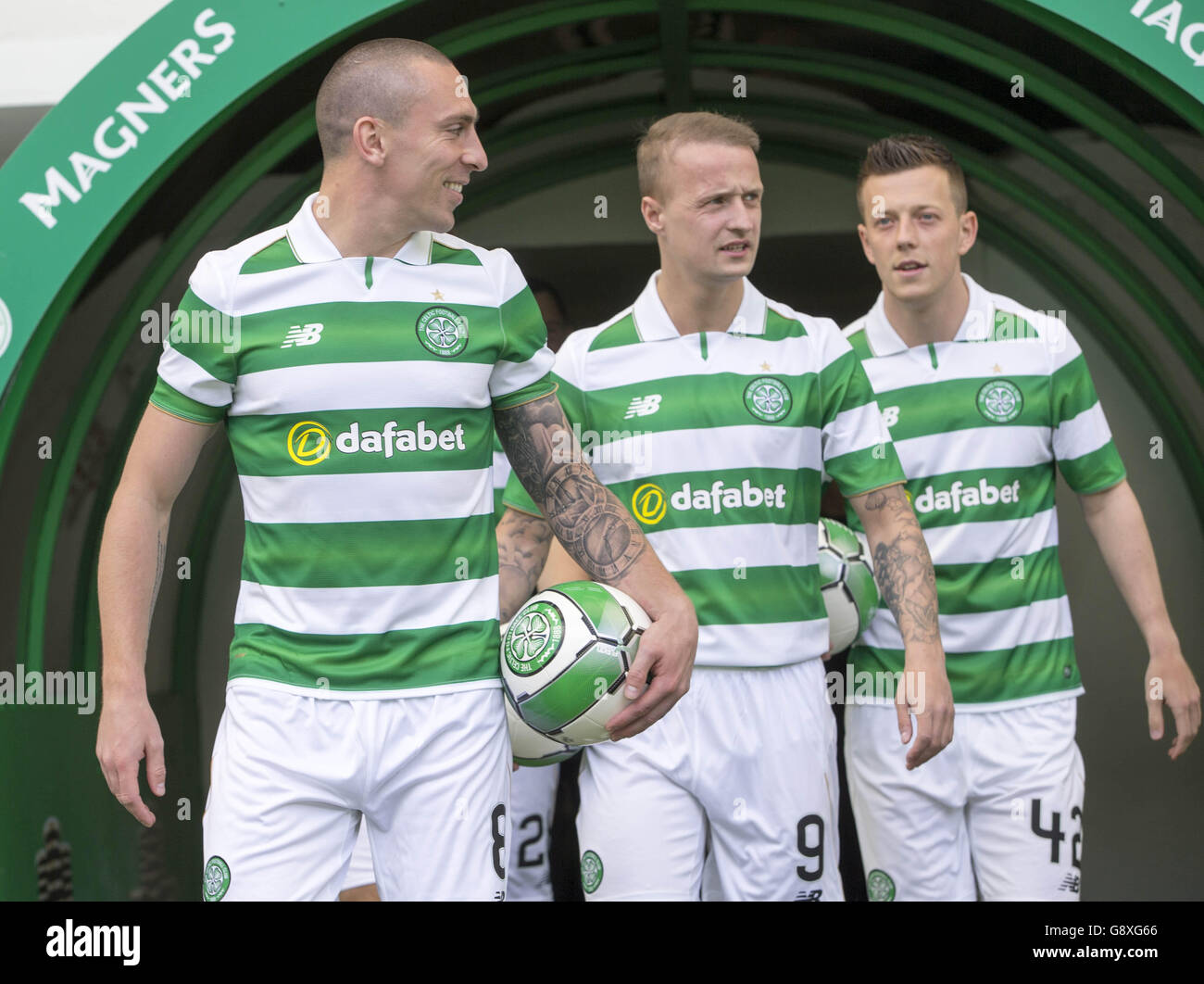 Celtics marc antoine fortune away kit launch celtic fc training centre  hi-res stock photography and images - Alamy