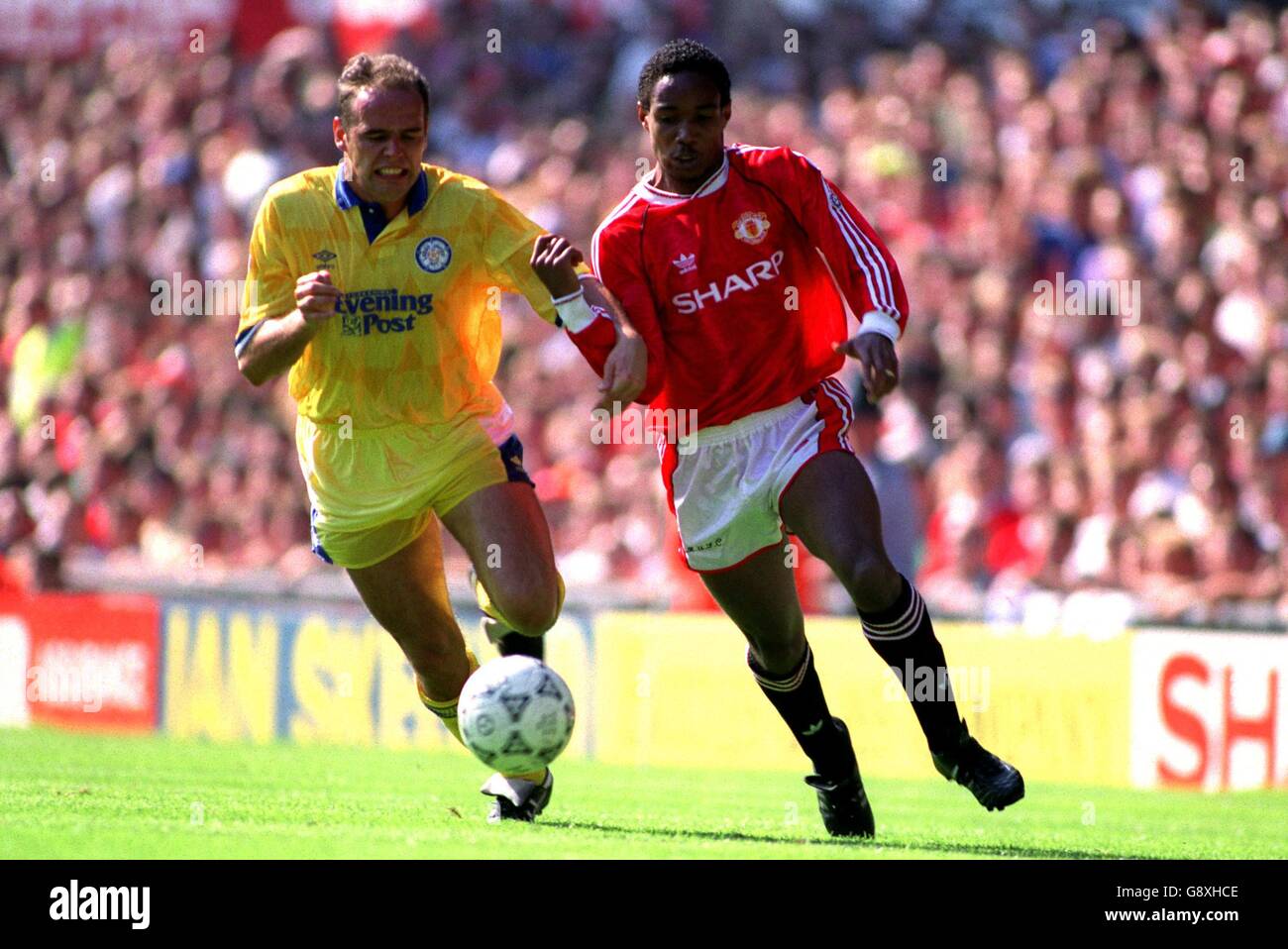 Soccer Manchester United V Leeds United Stock Photo Alamy