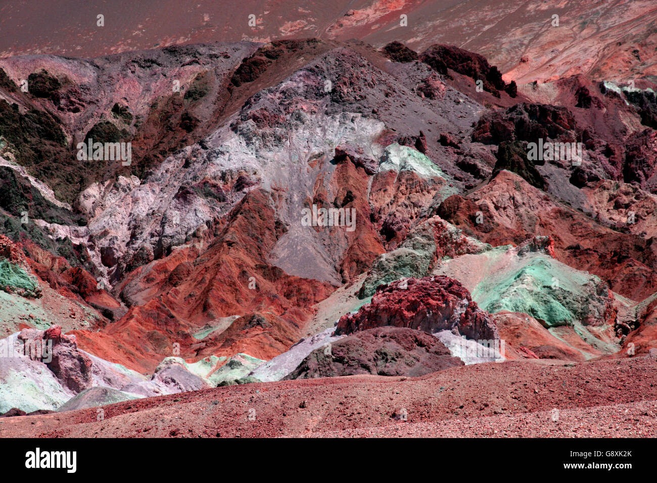 Artists Drive, Death Valley California. Painters Pallet Stock Photo Alamy