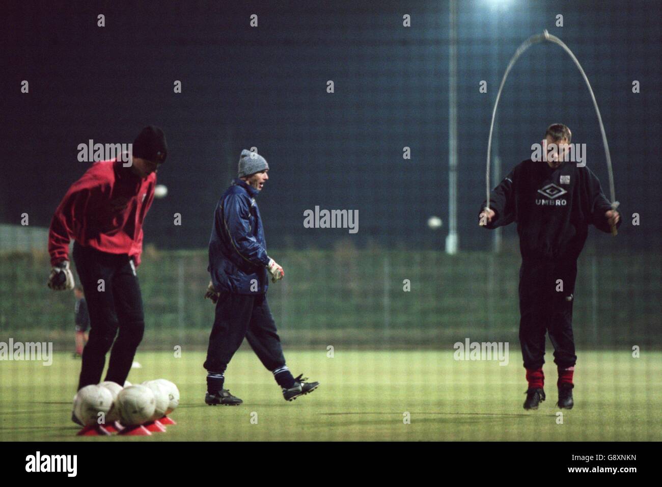 Soccer - Nottingham Forest Junior Reds Training Session. Junior Reds training Stock Photo