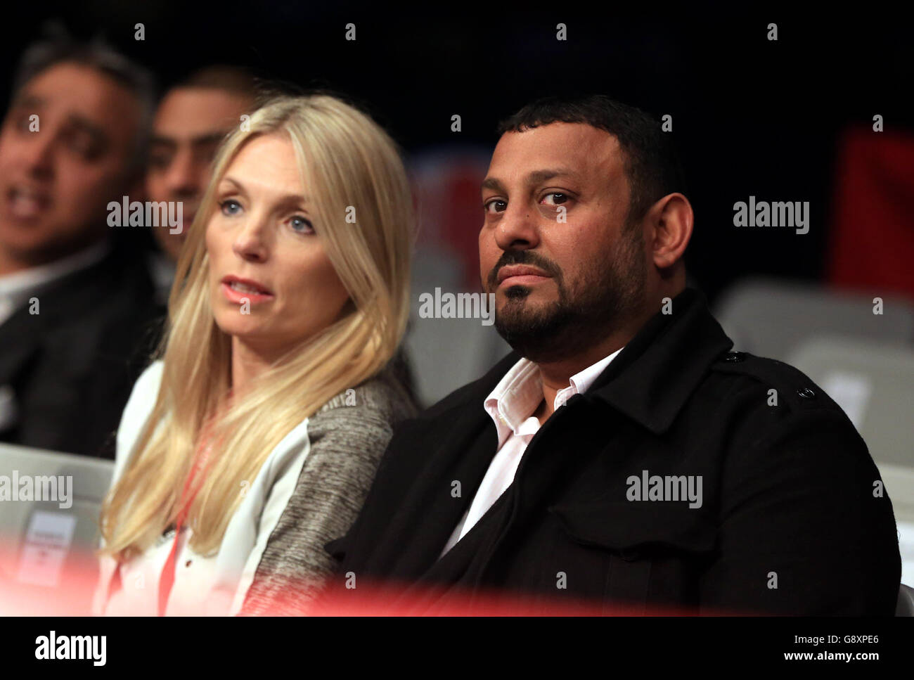 Former boxer Prince Naseem Naseem Hamed watches on at the Copper Box Arena,  London Stock Photo - Alamy