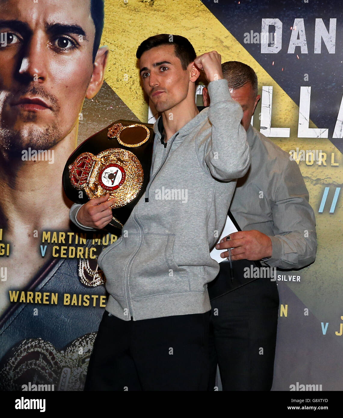 Anthony Crolla arrives to weigh in at Radisson Blu Edwardian Hotel, Manchester. Stock Photo