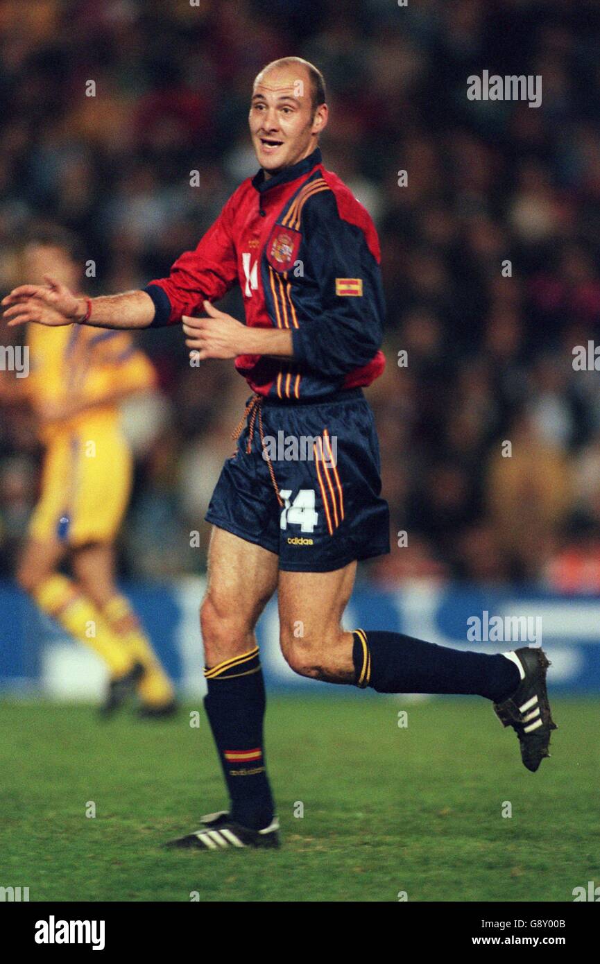 Soccer Friendly Spain v Romania. Roberto Rios, Spain Stock Photo