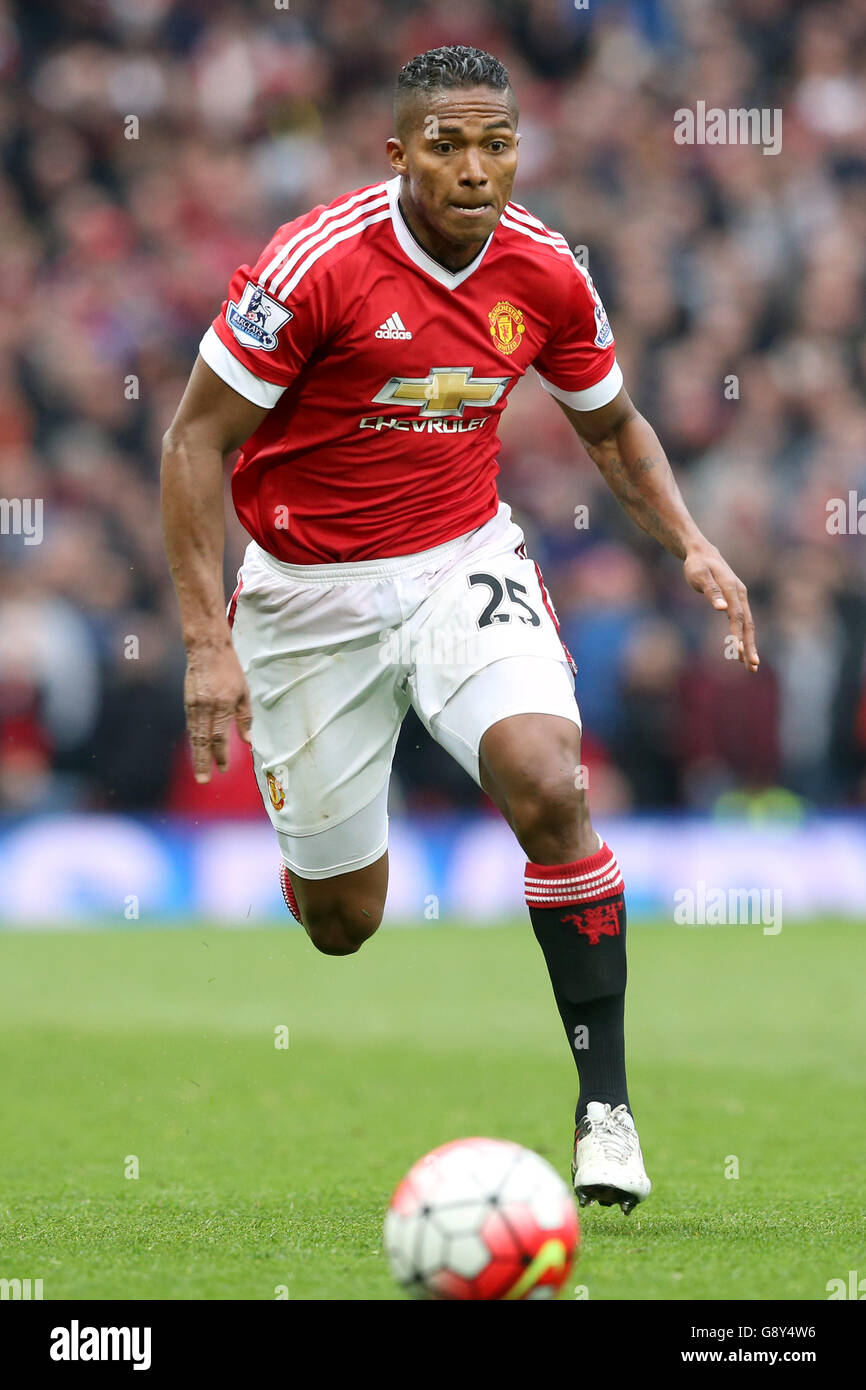 Manchester United's Luis Antonio Valencia during the Barclays Premier League match at Old Trafford, Manchester. PRESS ASSOCIATION Photo. Picture date: Sunday May 1, 2016. See PA story SOCCER Man Utd. Photo credit should read: Martin Rickett/PA Wire. Stock Photo