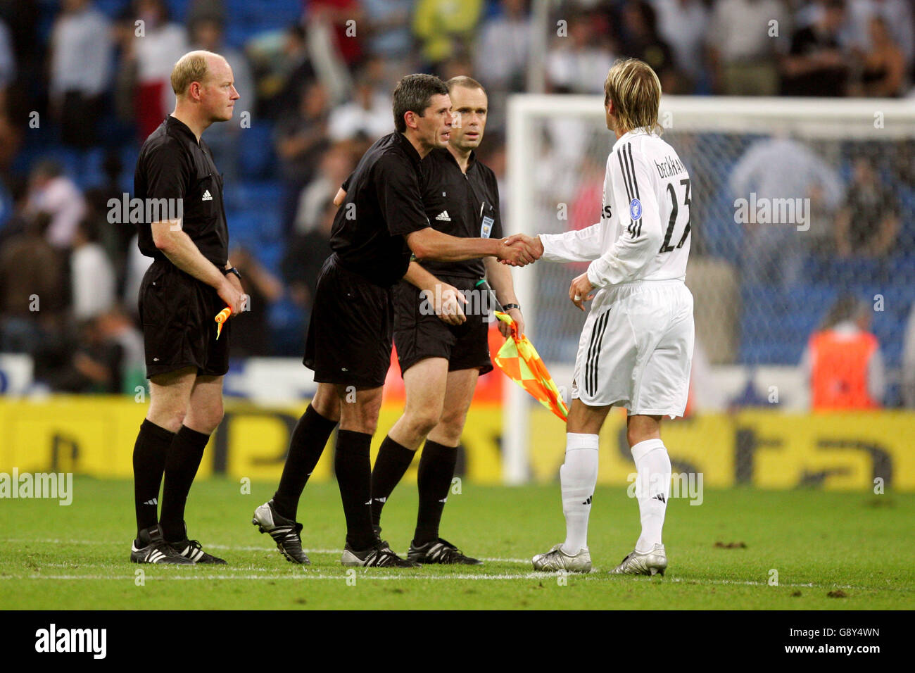 Shakes Hands With Referee High Resolution Stock Photography and Images -  Alamy