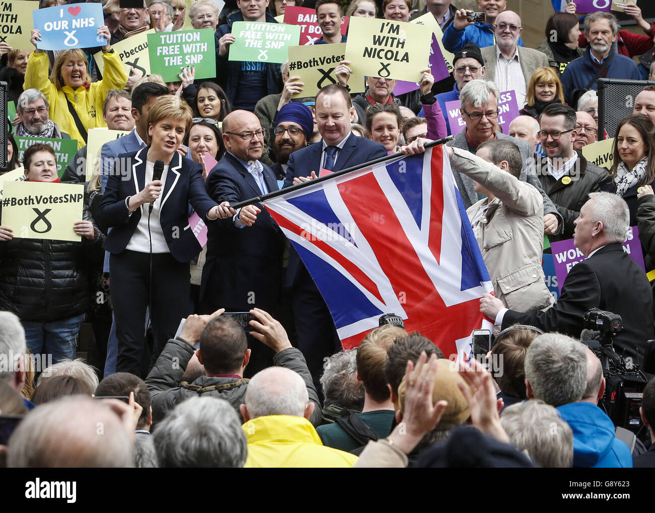 Scottish Parliament election 2016 campaign Stock Photo Alamy