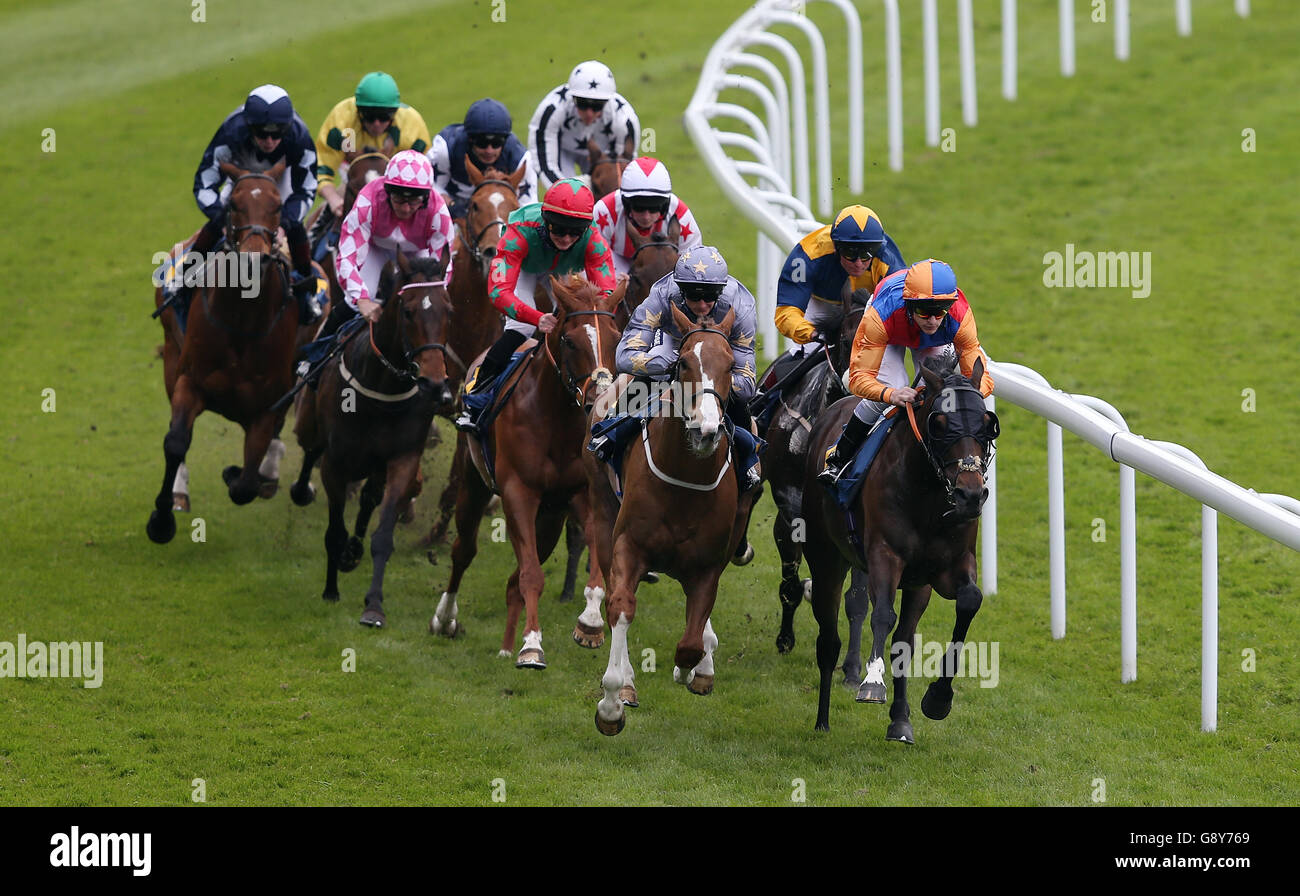 Deauville Prince and The Hooded Claw lead the field in the Sustainable  Group (UK) Ltd Handicap during Boodles City Day of the Boodles May Festival  at Chester Racecourse Stock Photo - Alamy