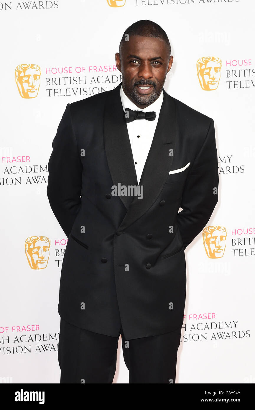 Idris Elba during the House of Fraser BAFTA TV Awards 2016 at the Royal Festival Hall Southbank London Stock Photo Alamy