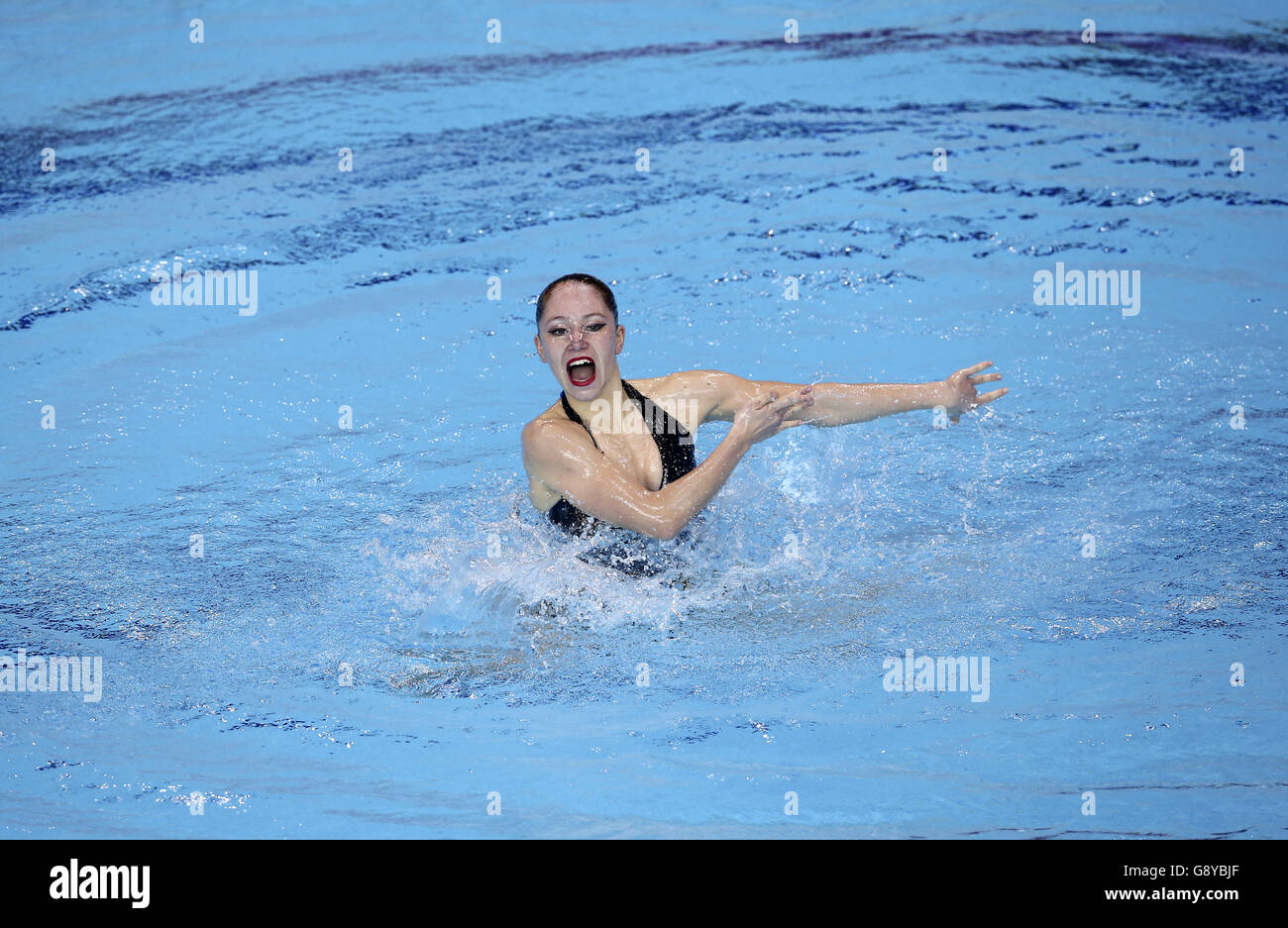 France's Estel Anais Hubaud competes in the solo technical ...