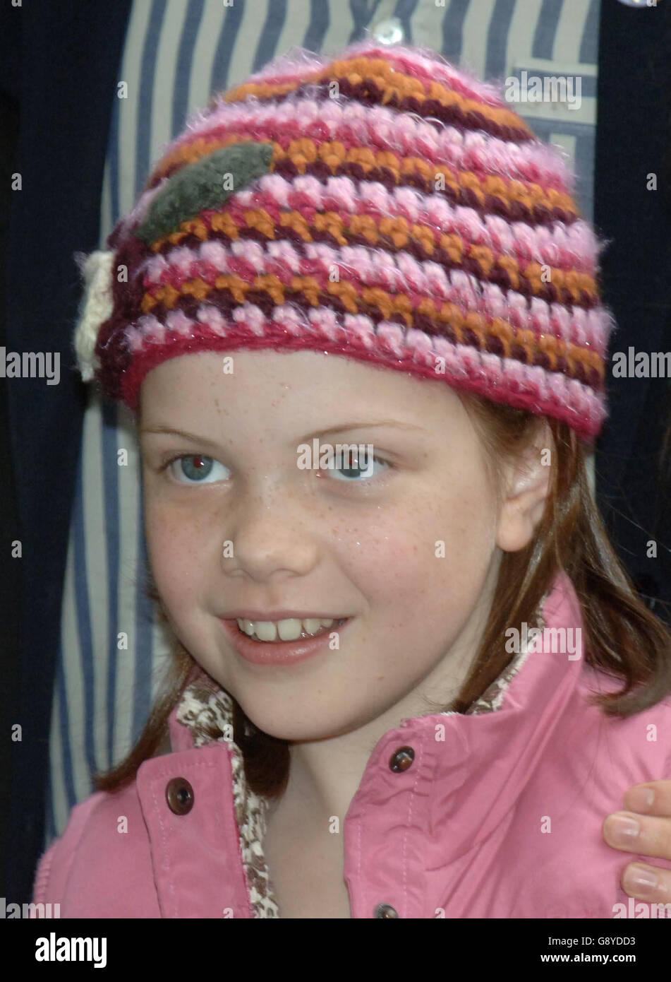 Star of the new film 'The Chronicles of Narnia', Georgie Henley (Lucy) from Ilkley, W. Yorkshire, during the launch of the tenth National Schools Film Week at the Odeon Cinema in Leicester Square, central London, Wednesday 12 October 2005. See PA story SHOWBIZ Narnia. PRESS ASSOCIATION Photo. Photo Credit should read: Steve Parsons/PA. Stock Photo