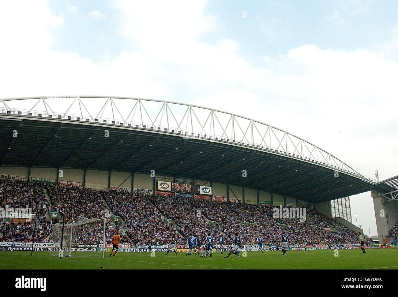 A genaral view of the JJB Stadium as Wigan Athletic take on Newcastle United Stock Photo
