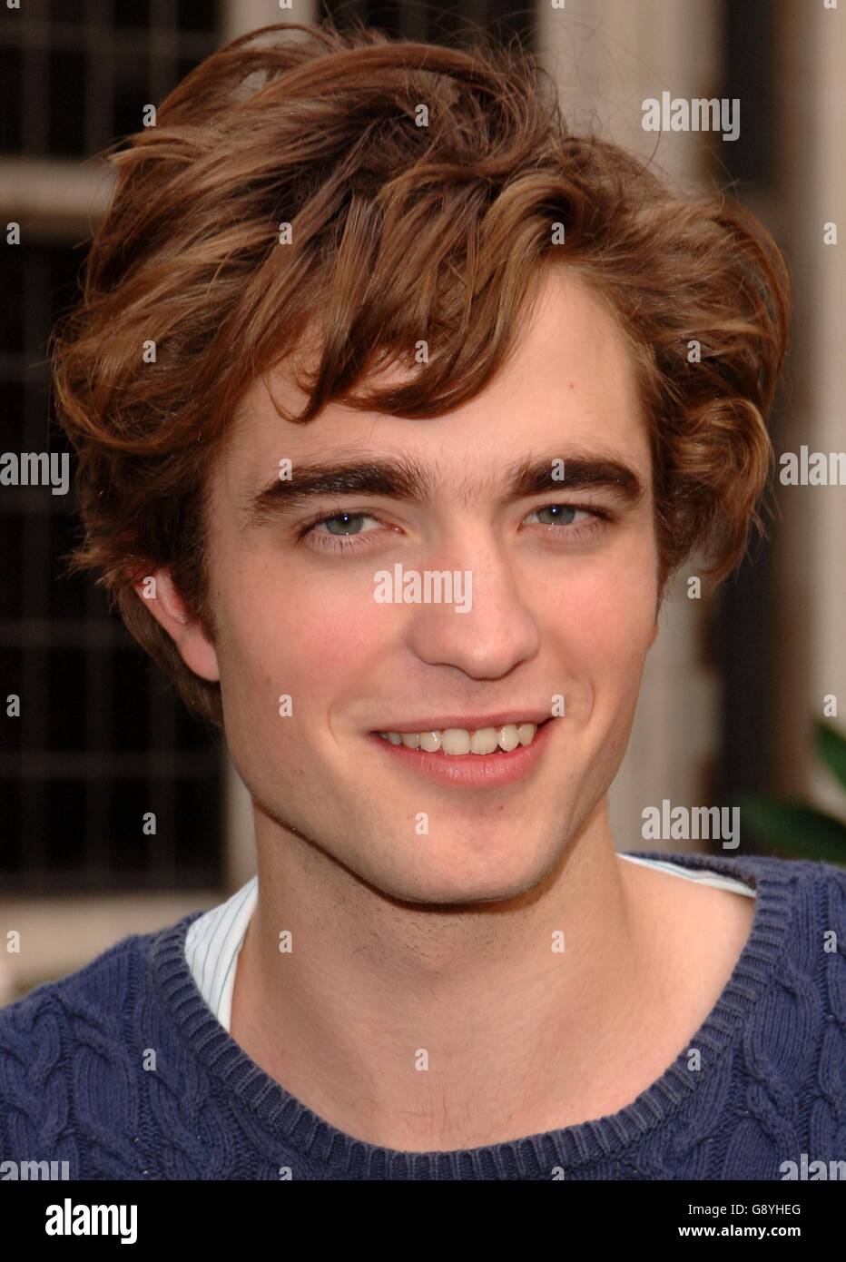 Actor Robert Pattinson (Cedric Diggory) from Sedgwick during a photocall for the new Harry Potter film, 'Harry Potter and the Goblet of Fire', at the Merchant Taylor's Hall, central London, Tuesday 25 October 2005. PRESS ASSOCIATION Photo. Photo credit should read: Ian West/PA ... SHOWBIZ Potter ... 25-10-2005 ... London ... UK ... PRESS ASSOCIATION photo. Photo Credit should read: Ian West/PA. Unique Reference No. 2656068 Stock Photo