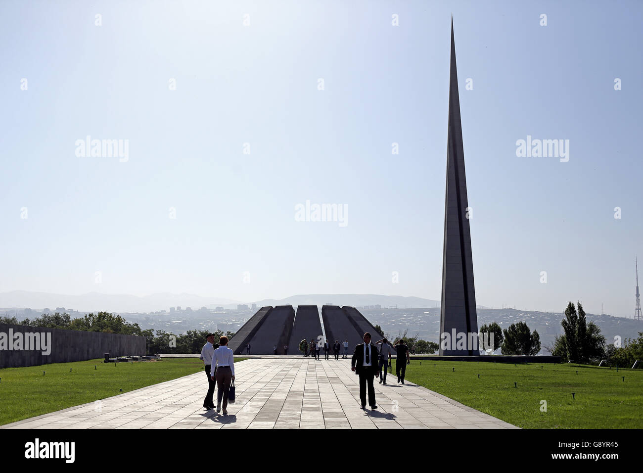 Jerewan, Armenia. 30th June, 2016. The memorial place Tsitsernakaberd in Jerewan, Armenia, 30 June 2016. Photo: Jan Woitas/dpa/Alamy Live News Stock Photo