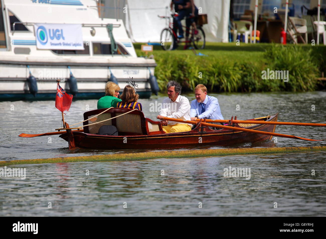 Rowers from all over the world came to the annual Henley Royal Regatta 2016 Stock Photo