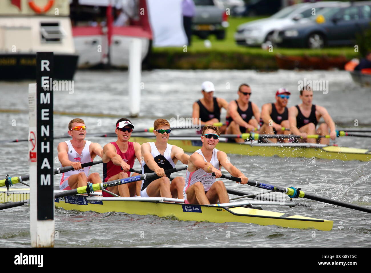 Rowers from all over the world came to the annual Henley Royal Regatta 2016 Stock Photo