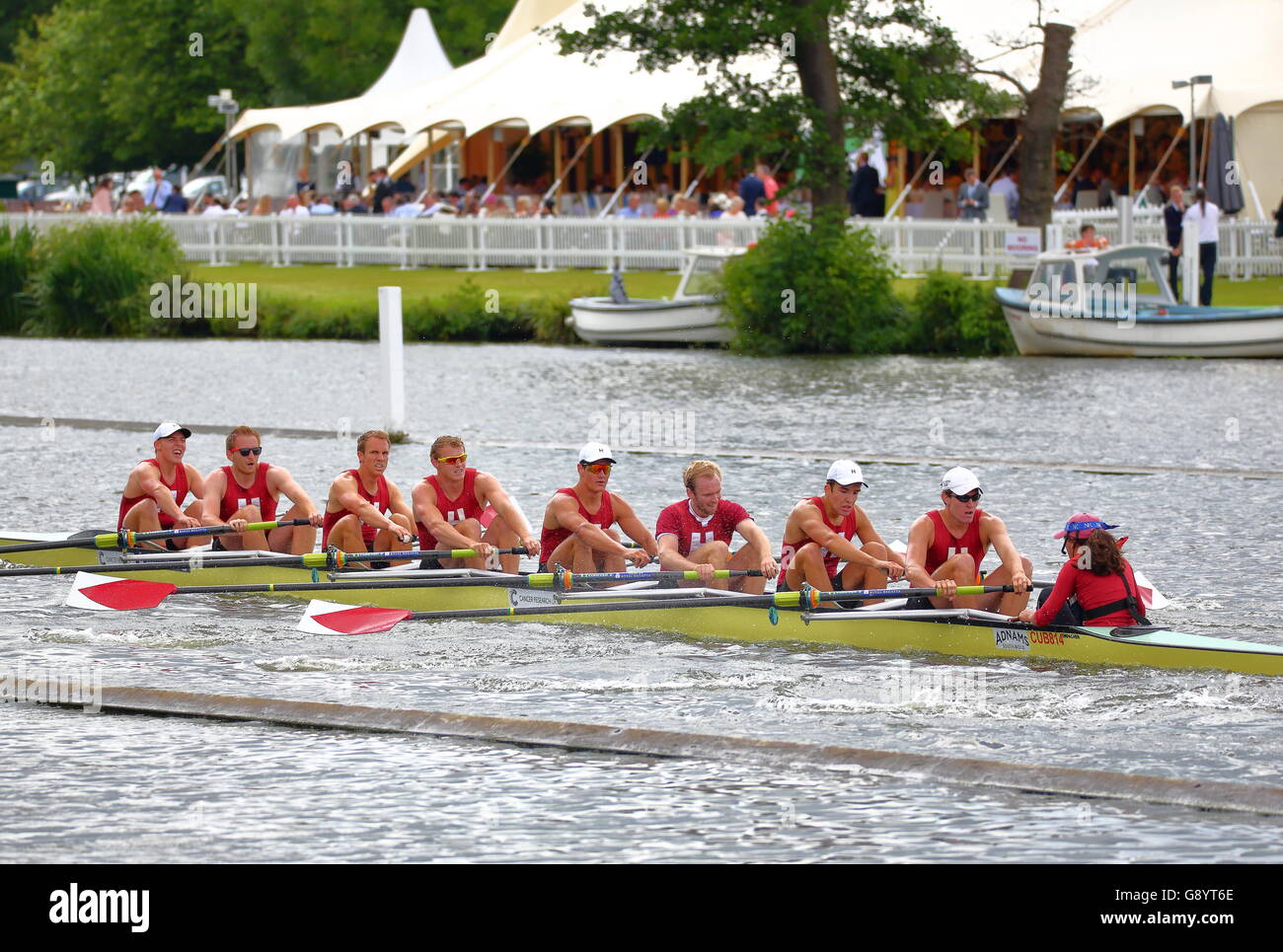 Rowers from all over the world came to the annual Henley Royal Regatta 2016 Stock Photo