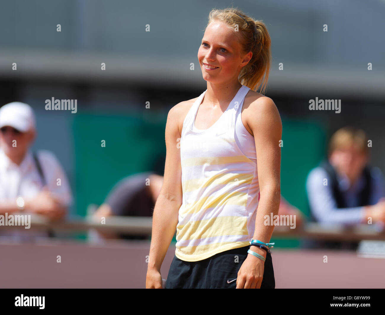 Stuttgart, Germany. 30 June, 2016. Kimberley Zimmermann in action at the  2016 Stadtpokal Stuttgart ITF $25k tennis tournament Credit: Jimmie48  Photography/Alamy Live News Stock Photo - Alamy