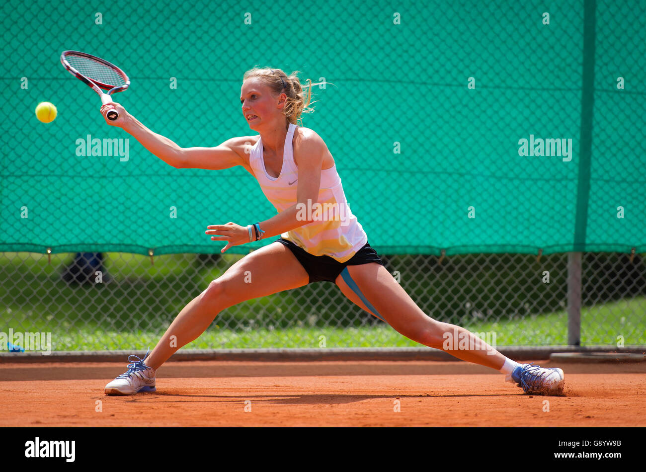 Stuttgart, Germany. 30 June, 2016. Kimberley Zimmermann in action at the  2016 Stadtpokal Stuttgart ITF $25k tennis tournament Credit: Jimmie48  Photography/Alamy Live News Stock Photo - Alamy