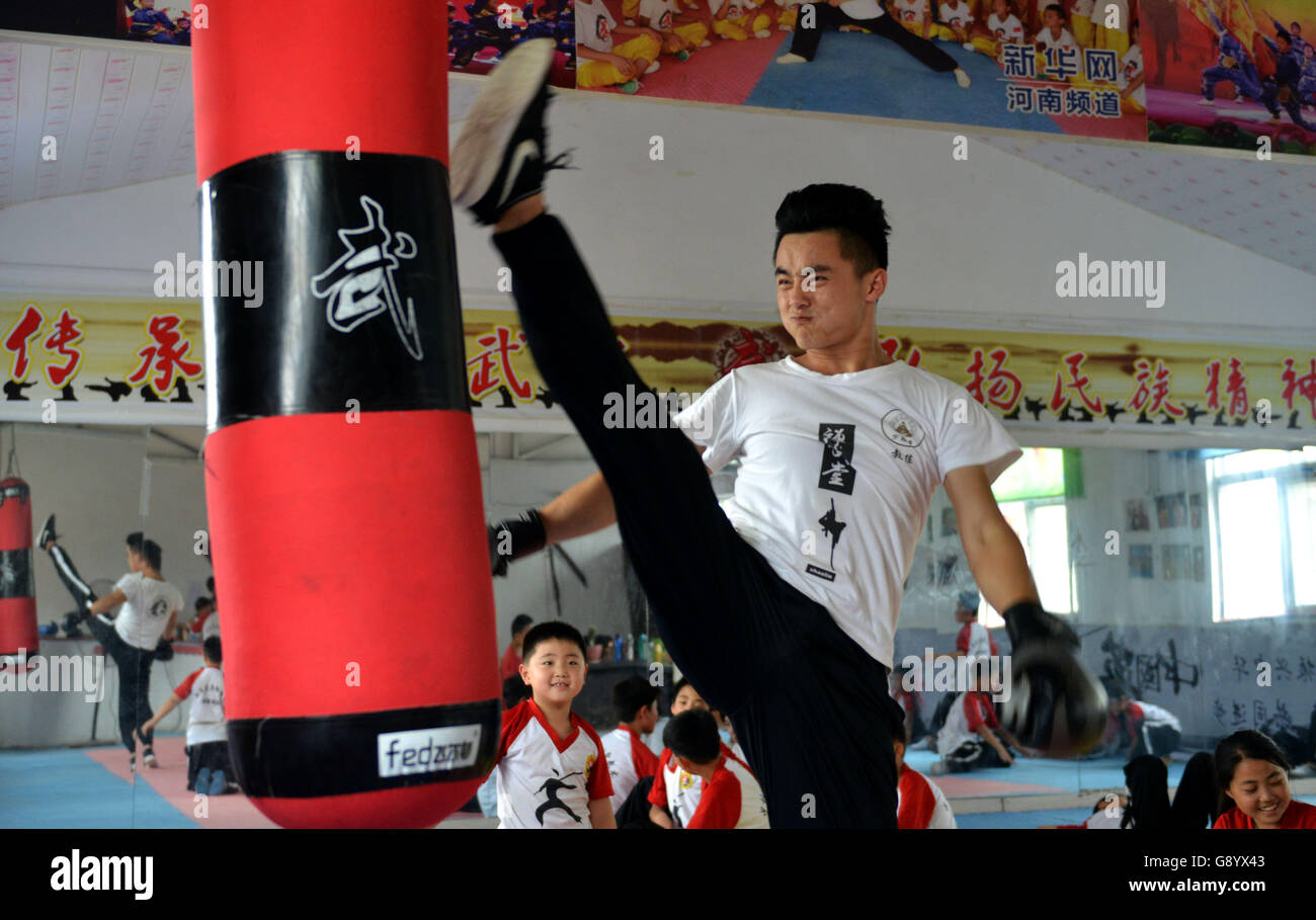 Shangqiu, China's Henan Province. 30th June, 2016. Coach He Chunyang ...