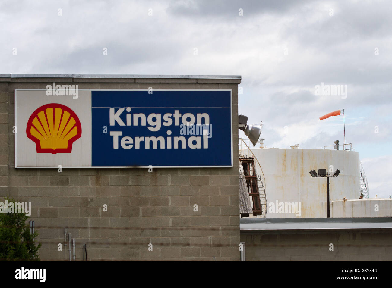 June 13, 2016 Kingston, Ontario, Canada Fuel tanks at Shell