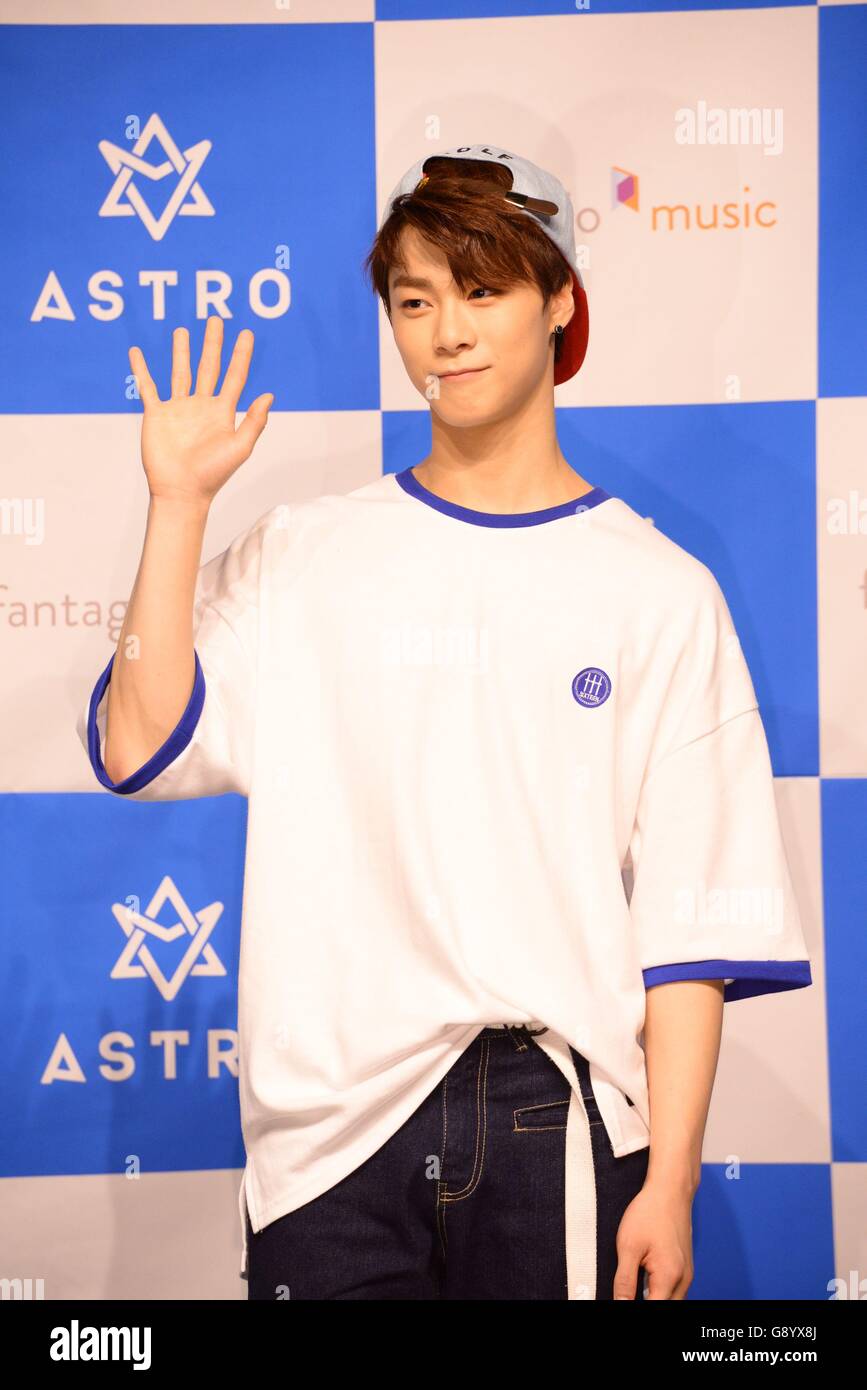 Seoul, Korea. 30th June, 2016. Idol group ASTRO hold showcase of their ...