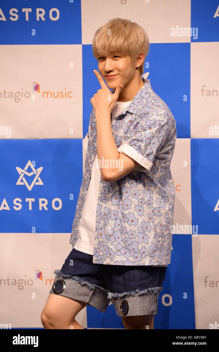 Seoul, Korea. 30th June, 2016. Idol group ASTRO hold showcase of their ...