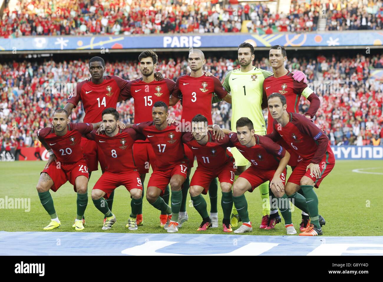Portugal Team Group Line Up Por Jun 18 16 Football Soccer Uefa Euro 16 Group Stage