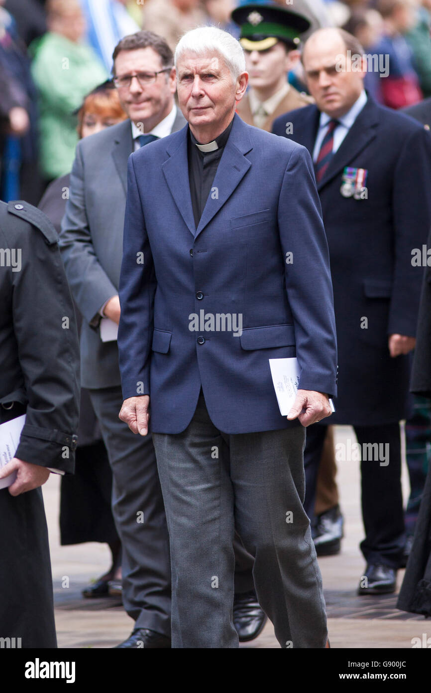 Cenotaph, Belfast, UK. 1st July, 2016.  One of the Church representatives at the 100th Anniversary of the battle of the Somme Credit:  Bonzo/Alamy Live News Stock Photo
