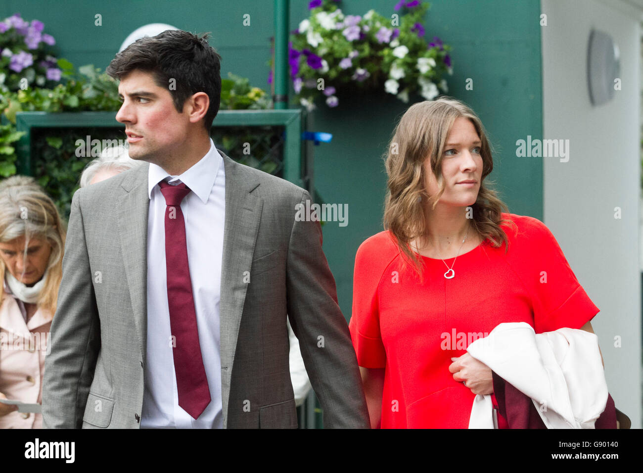 Alastair cook and his wife hires stock photography and images Alamy