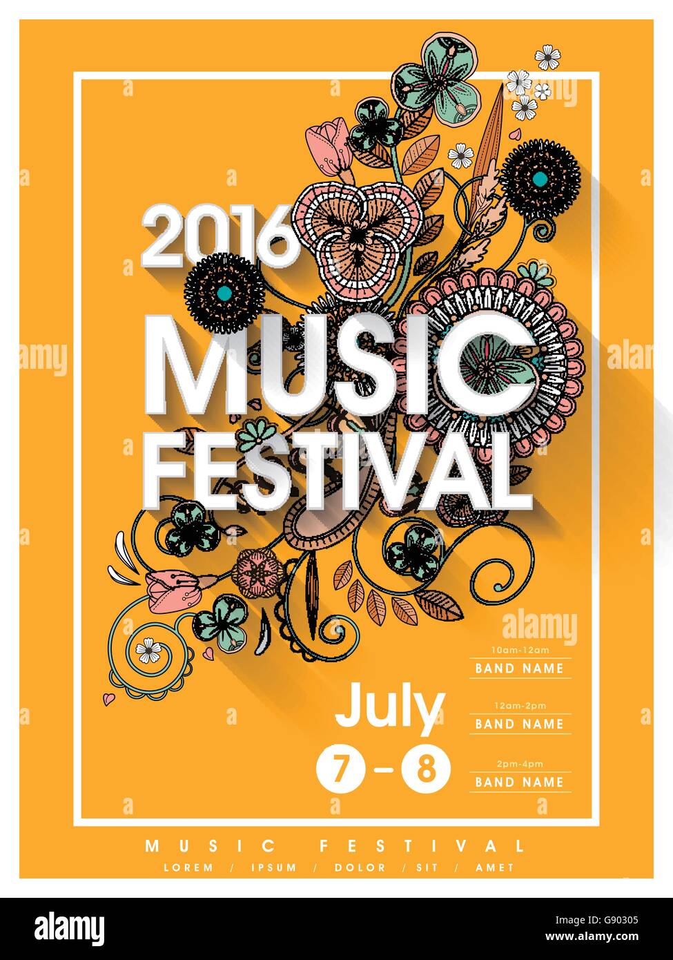 Music Poster Template 45 Best Music Band Flyer Templates Design