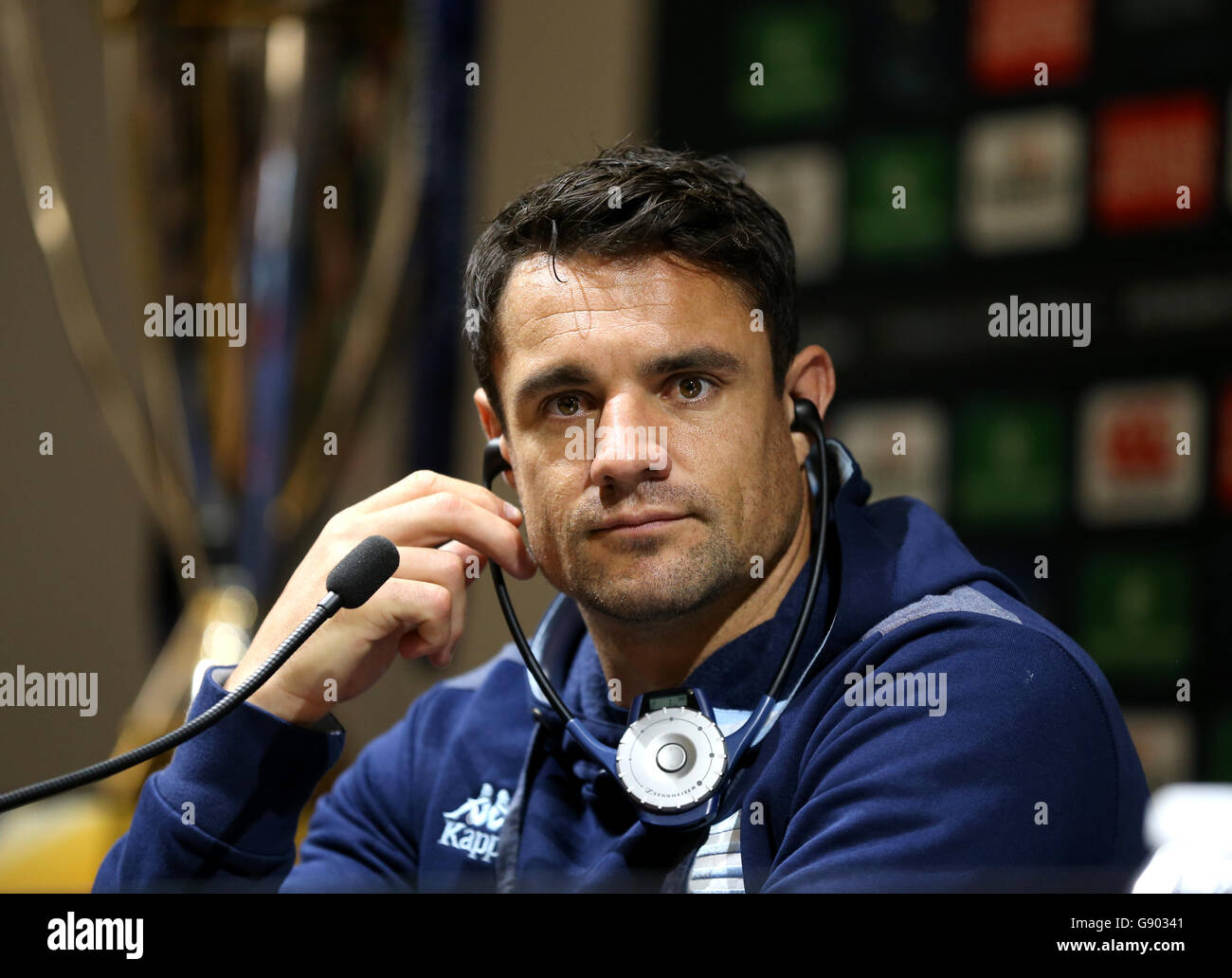 Racing 92's Dan Carter during a Press Conference prior to the European ...