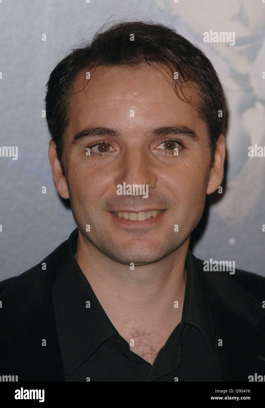 Character Designer Carlos Grangel arrives for the UK premiere of 'Corpse Bride', at the Vue West End cinema, central London. Stock Photo