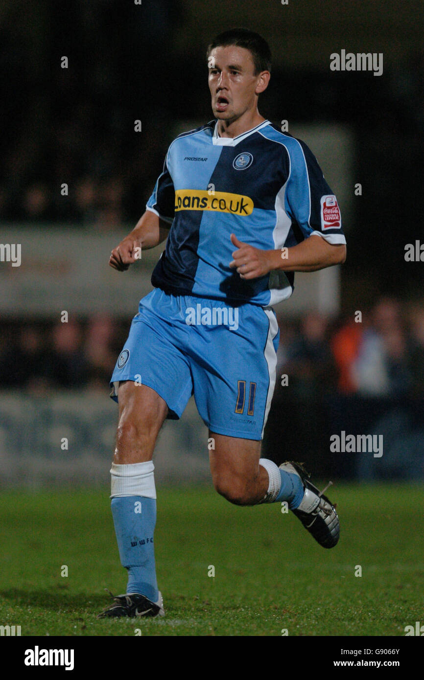 Soccer - Carling Cup - Second Round - Wycombe Wanderers v Aston Villa - Causeway Stadium Stock Photo