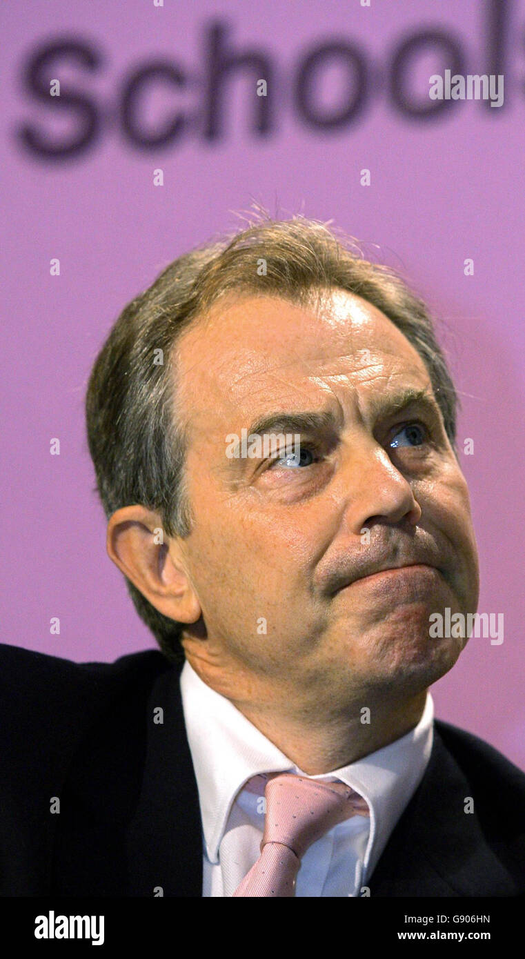Tony blair education speech hi-res stock photography and images - Alamy