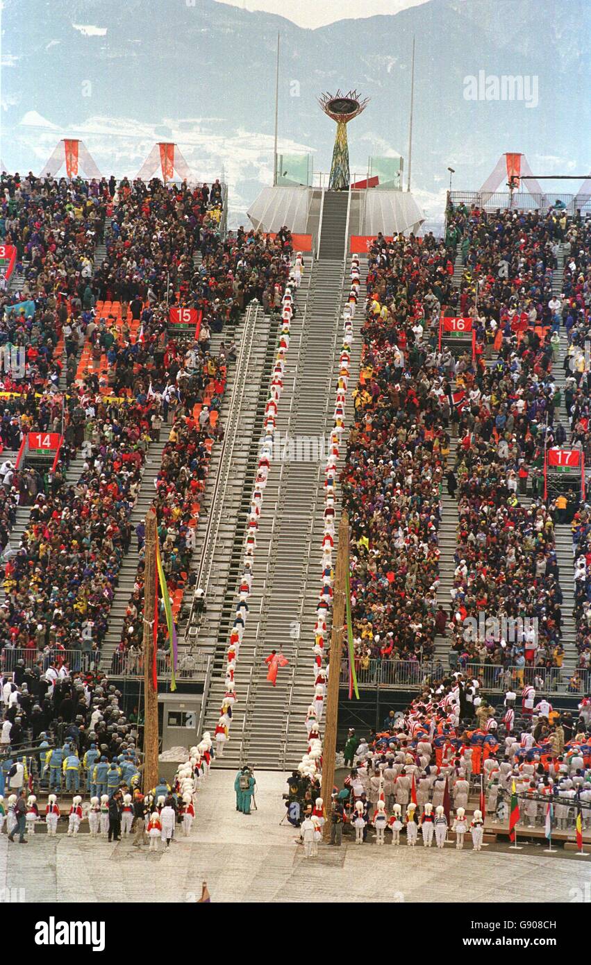 Winter Olympics - Nagano 1998 - Opening Ceremony Stock Photo Winter Olympics - Nagano 1998 - Opening Ceremony Stock Photo