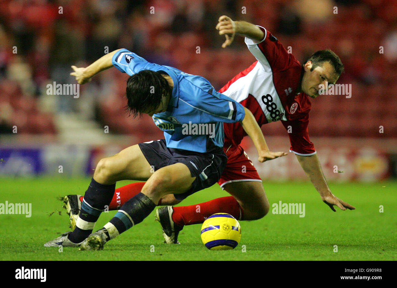 Soccer - UEFA Cup - Group D - Middlesbrough v Dnipro Dnipropetrovsk - The Riverside Stadium Stock Photo