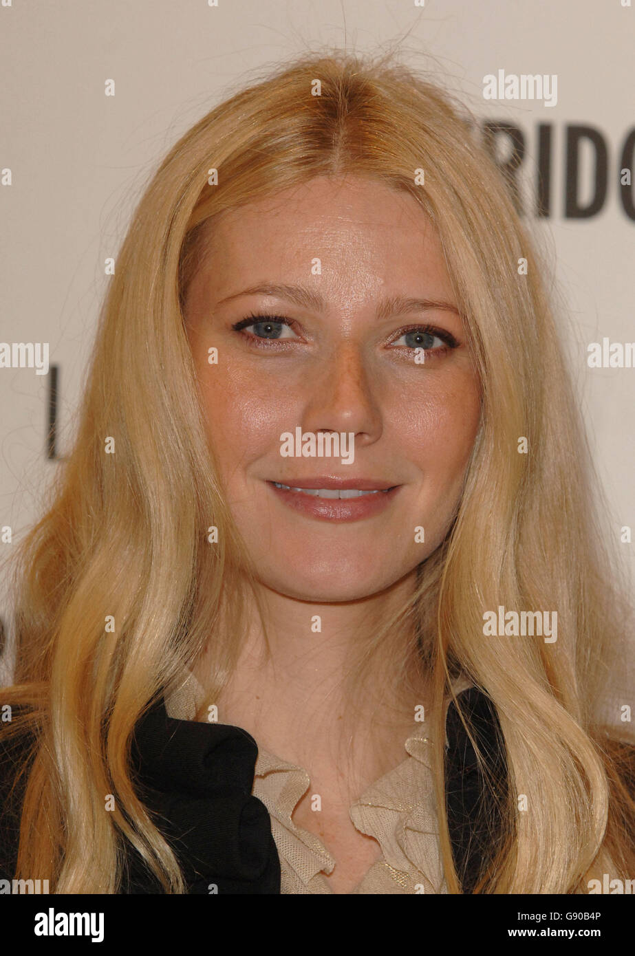 Actress Gwyneth Paltrow at Selfridges, in London to celebrate the 10th anniversary of Estee Lauder Pleasures fragrance and to introduce her as the new face of the collection. Stock Photo