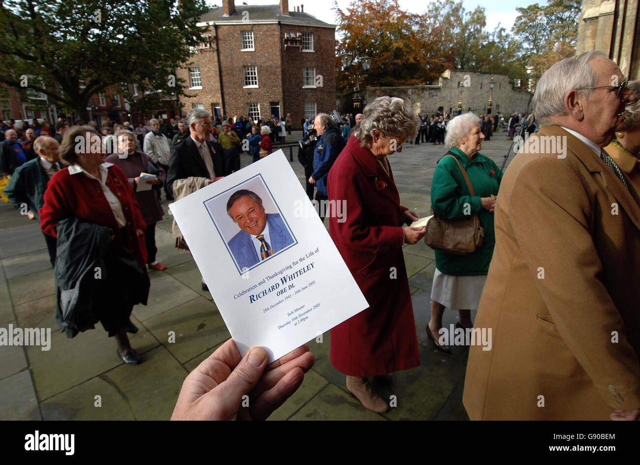 Hundreds of fans go into York Minster today, Thursday November 10, 2005