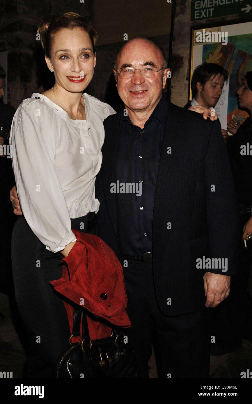 Stars of the play Bob Hoskins and Kristin Scott Thomas arriving for the aftershow party for 'As You Desire Me', held at St Martin In The Fields Crypt, central London, Thursday 27 October 2005. PRESS ASSOCIATION Photo. Photo credit should read: Yui Mok / PA Stock Photo