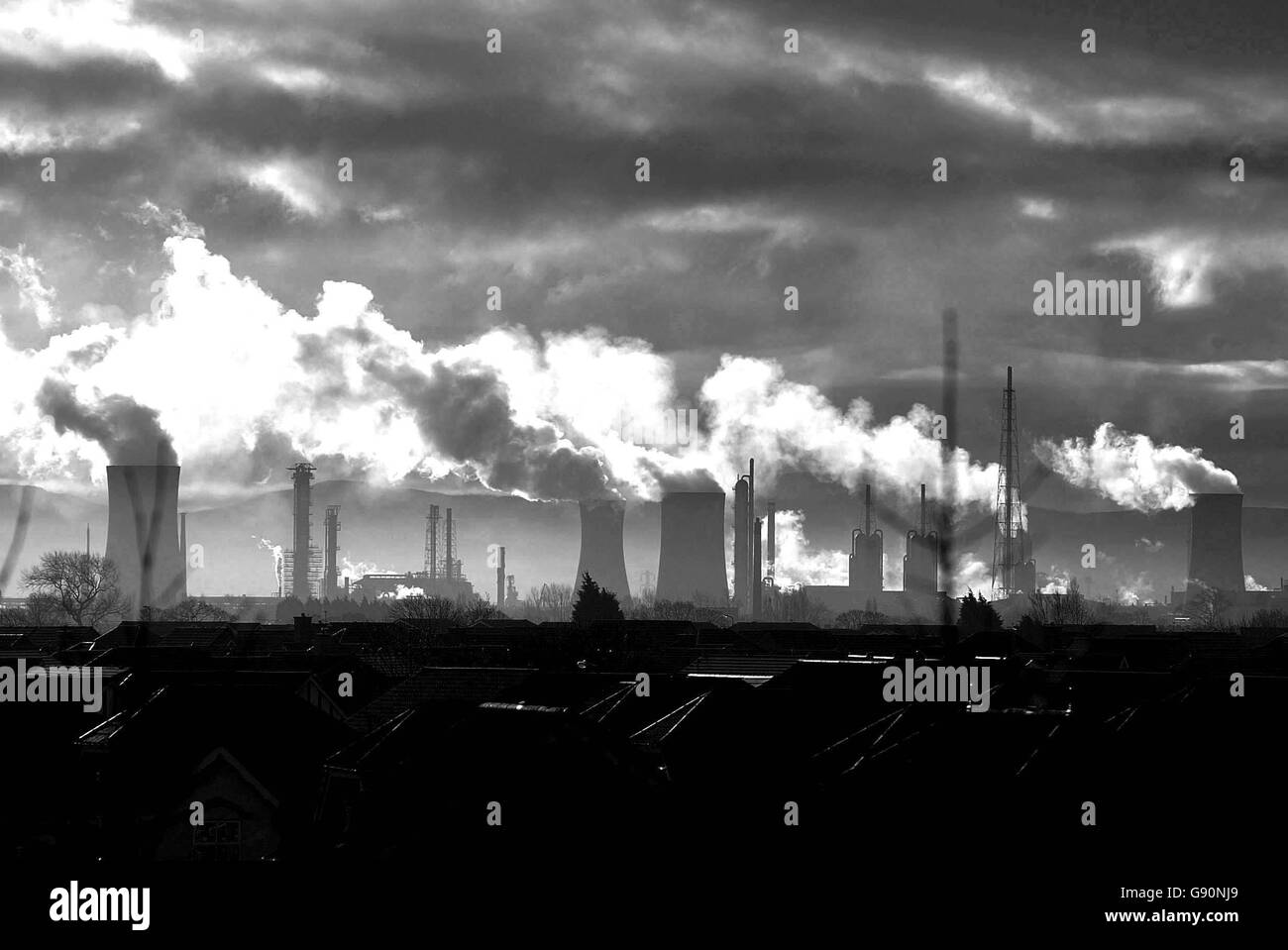 Picture of pollution Black and White Stock Photos & Images - Alamy