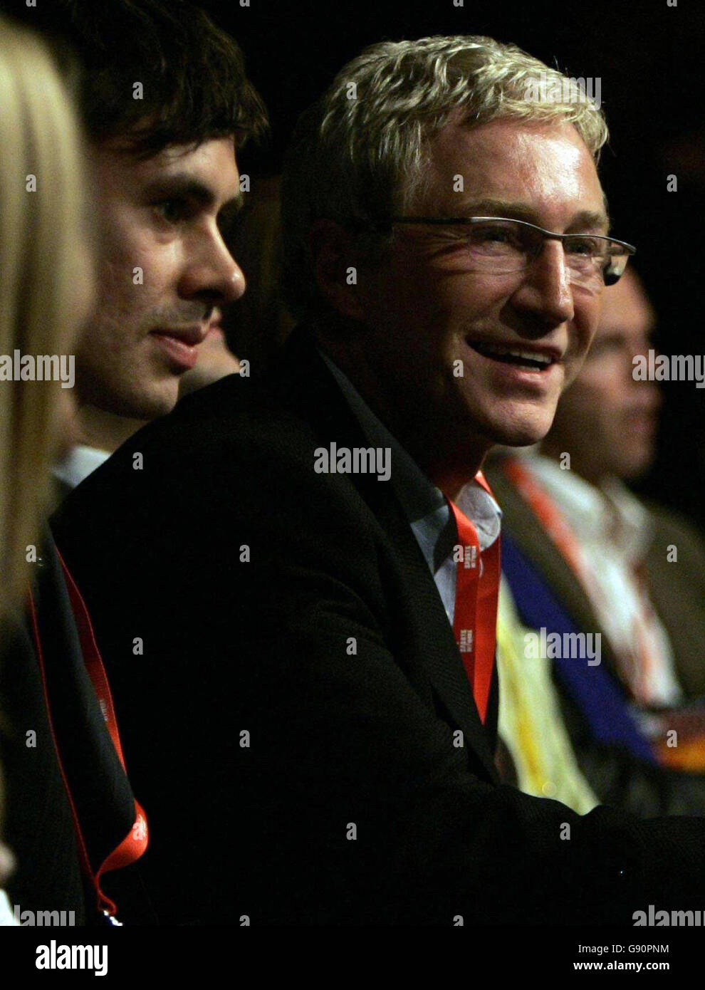 Television presenter Paul O' Grady watches the boxing at the Braehead Arena, Glasgow, Saturday November 5, 2005. PRESS ASSOCIATION Photo. Photo credit should read: Andrew Milligan/PA. Stock Photo