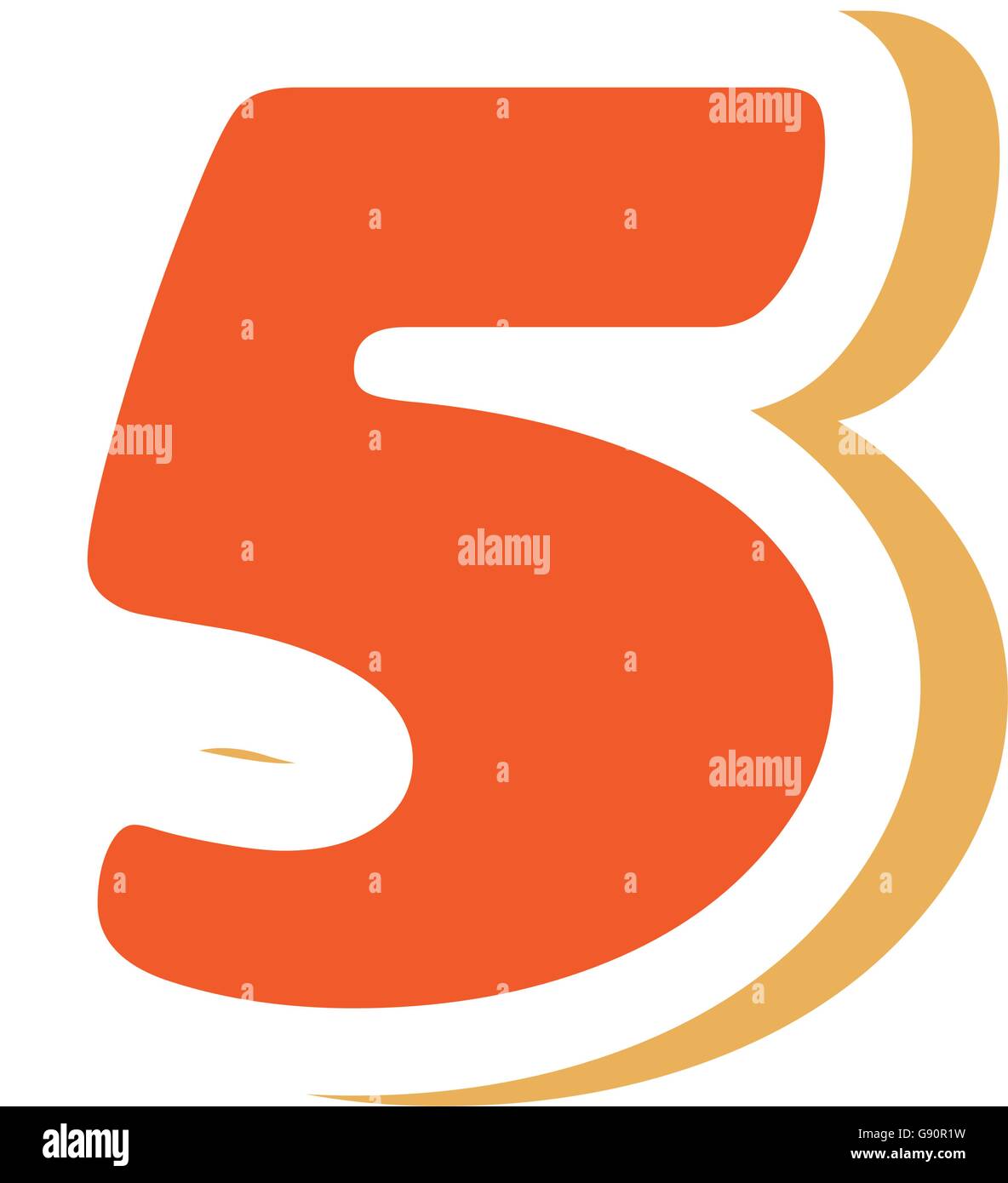 colorful number icon, vector graphic Stock Vector Image & Art - Alamy