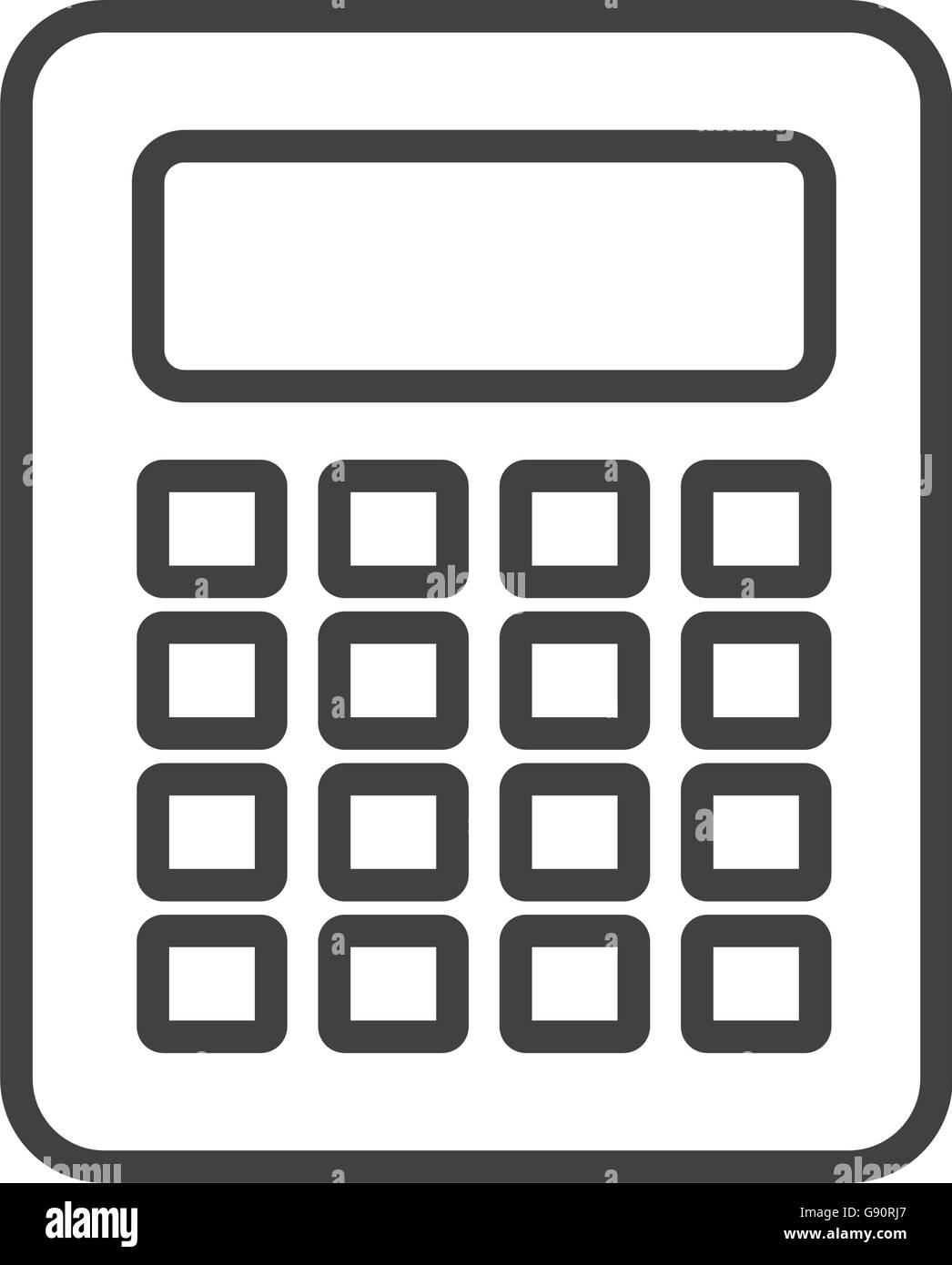 black and white calculator, vector graphic Stock Vector Image & Art - Alamy