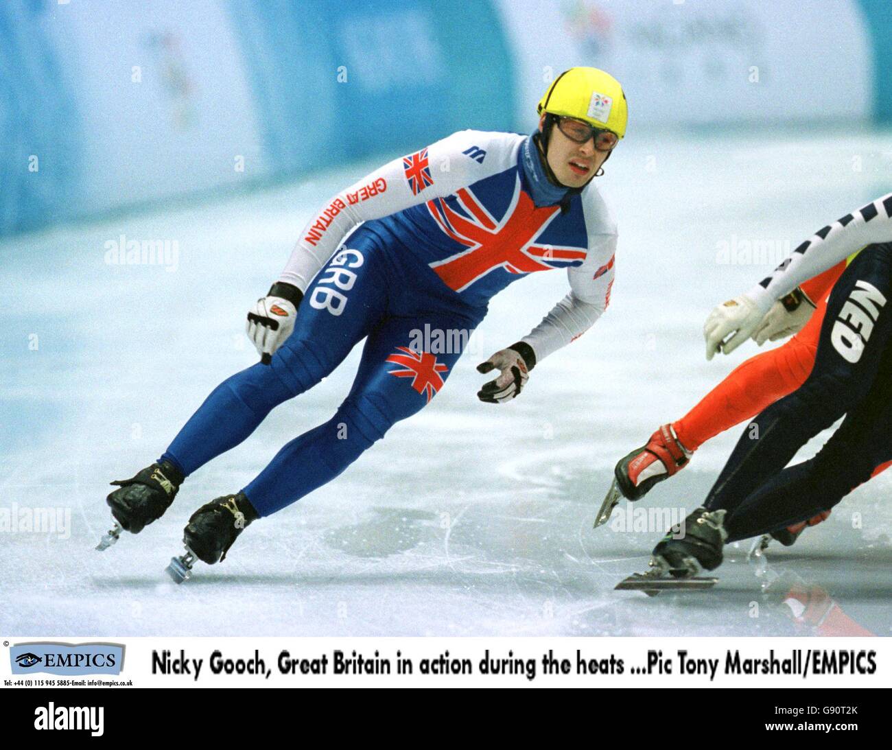 Short Track Speed Skating Winter Olympics Nagano 1998 500m Stock