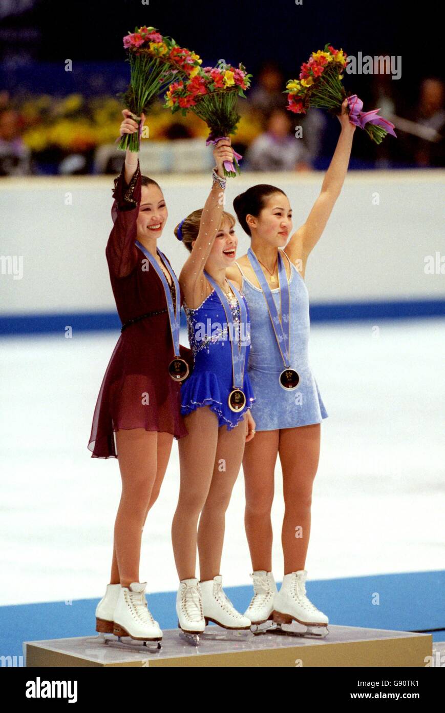 Figure Skating Winter Olympics Nagano 1998 Women's Free Skating Stock Photo Alamy