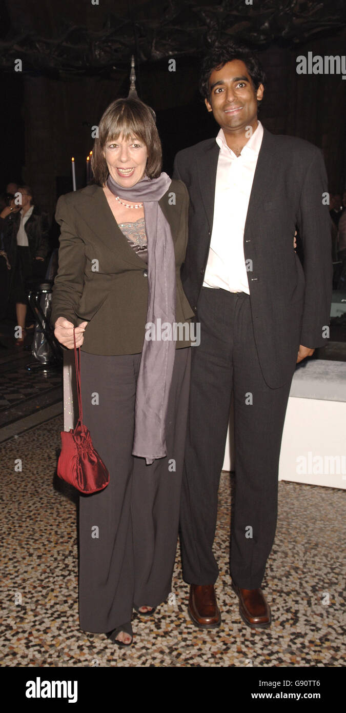 Frances De La Tour (left) during the aftershow party for the film 'Harry Potter and the Goblet of Fire', at the Natural History Museum, South Kensington, London. Stock Photo