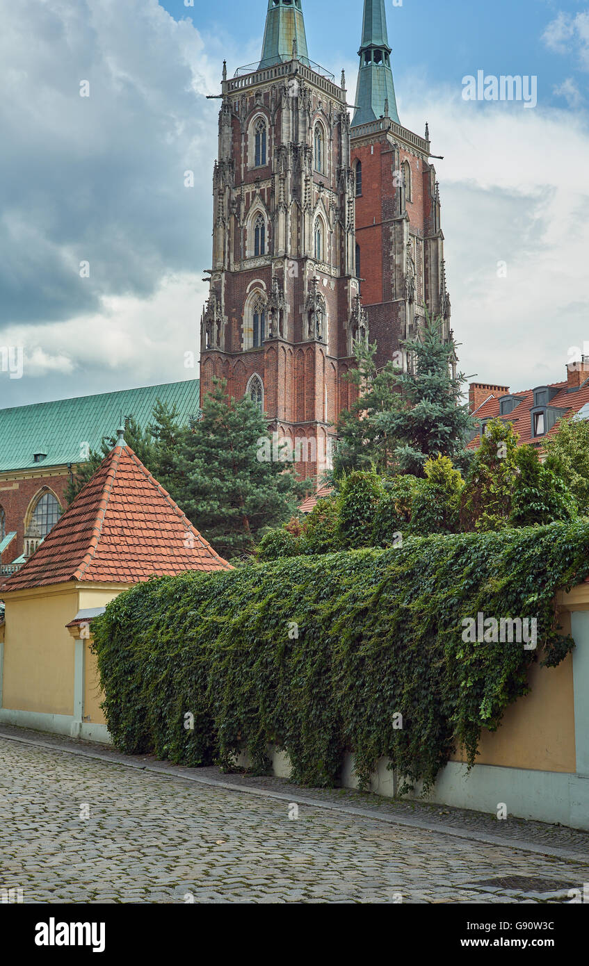 Gothic Cathedral of St John the Baptist Wroclaw Stock Photo - Alamy