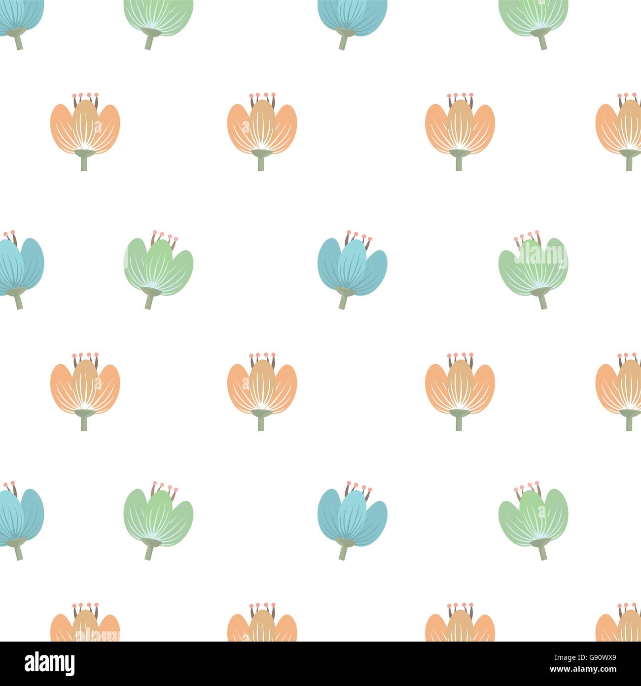 colorful flowers and isolated background, vector graphic Stock Vector ...