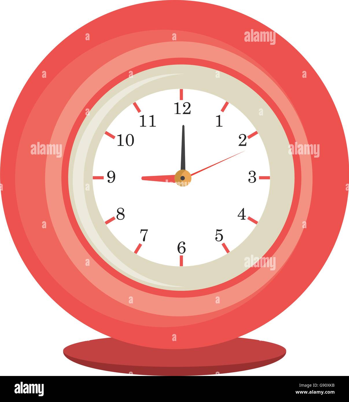 colorful table clock, vector graphic Stock Vector Image & Art - Alamy