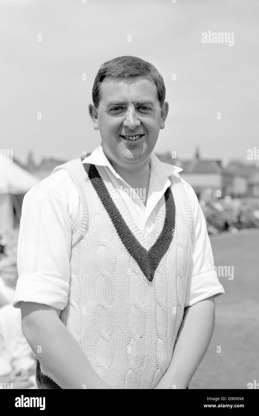 Cricket Kent v Yorkshire Bat and Ball Ground, Gravesend Stock Photo